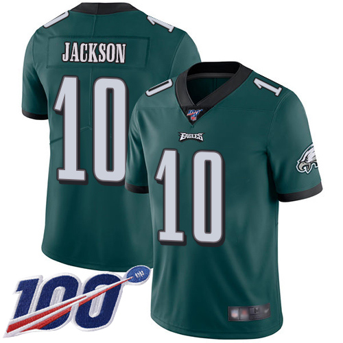 Men Philadelphia Eagles #10 DeSean Jackson Midnight Green Team Color Vapor Untouchable NFL Jersey 1